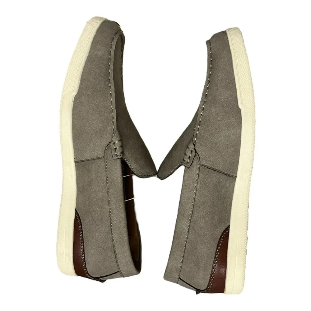 NWOB Madden | men's dress shoes‎ Slip ons with ortholite Gray Tan 9